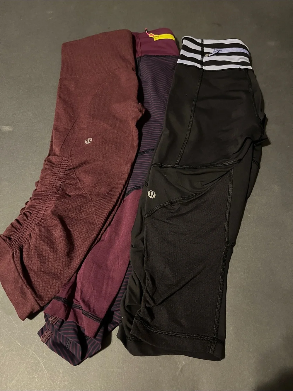 Lululemon athletica Mixed-Print Leggings and Capris Set- Size 4